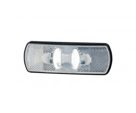 LD 2215 Габаритный фонарь SLIM XS HOR 85 4 LED белый   2функции: позиционный перед/светоотражатель 52215